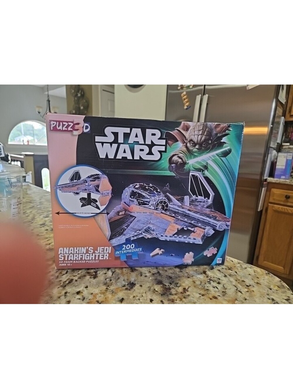 Star Wars Puzz3D Anakin's Jedi Starfighter Foam Backed Puzzle Milton Bradley Nib